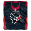 Houston Texans Blanket 50×60 Raschel Jersey Design