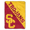 USC Trojans Blanket 46×60 Micro Raschel Halftone Design Rolled – Special Order