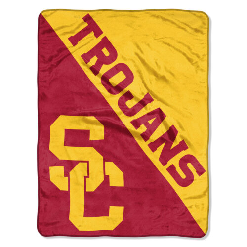 USC Trojans Blanket 46×60 Micro Raschel Halftone Design Rolled – Special Order