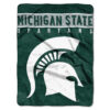 Michigan State Spartans Blanket 60×80 Raschel Basic Design