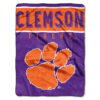 Clemson Tigers Blanket 60×80 Raschel Basic Design