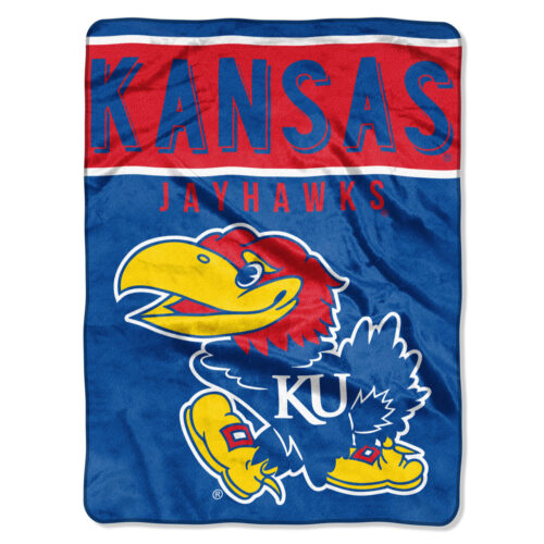 Kansas Jayhawks Blanket 60×80 Raschel Basic Design