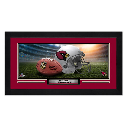 Arizona Cardinals Print 13×7 Framed Helmet in Stadium Design