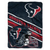 Houston Texans Blanket 60×80 Raschel Slant Design