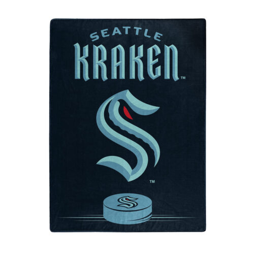 Seattle Kraken Blanket 60×80 Raschel Inspired Design