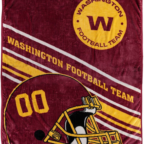 Washington Football Team Blanket 60×80 Raschel Slant Design