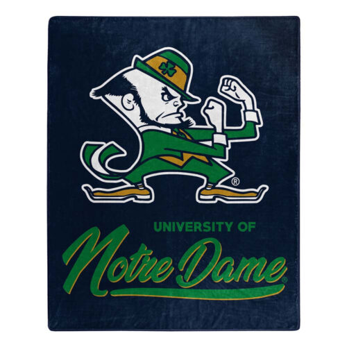 Notre Dame Fighting Irish Blanket 50×60 Raschel Signature Design