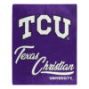 TCU Horned Frogs Blanket 50×60 Raschel Signature Design