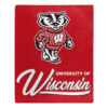 Wisconsin Badgers Blanket 50×60 Raschel Signature Design