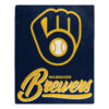 Milwaukee Brewers Blanket 50×60 Raschel Signature Design