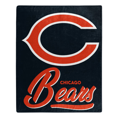 Chicago Bears Blanket 50×60 Raschel Signature Design