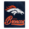 Denver Broncos Blanket 50×60 Raschel Signature Design