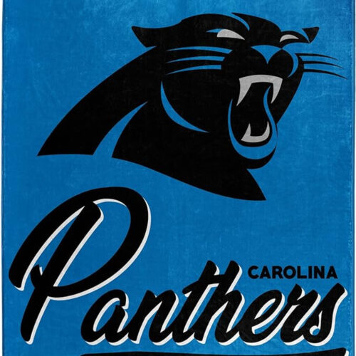 Carolina Panthers Blanket 50×60 Raschel Signature Design