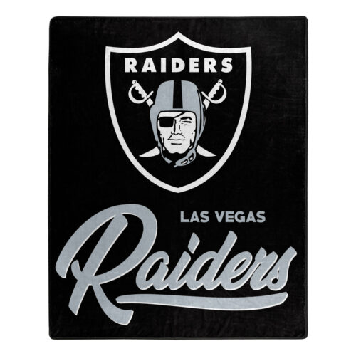 Las Vegas Raiders Blanket 50×60 Raschel Signature Design