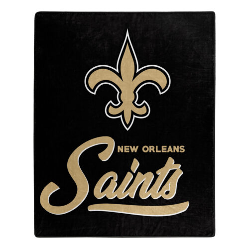 New Orleans Saints Blanket 50×60 Raschel Signature Design