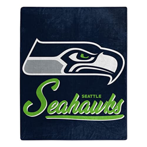 Seattle Seahawks Blanket 50×60 Raschel Signature Design