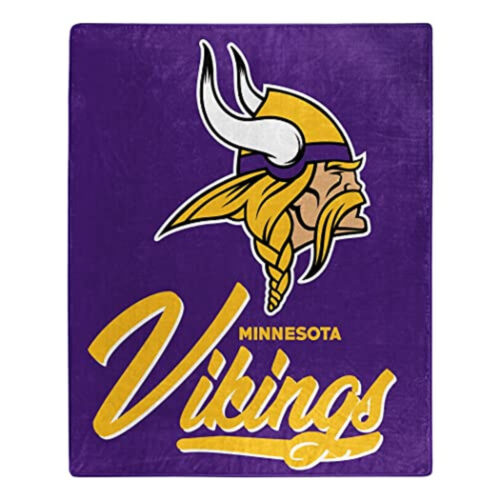 Minnesota Vikings Blanket 50×60 Raschel Signature Design