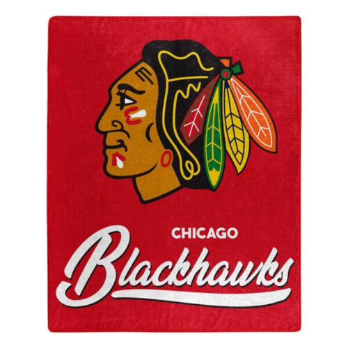 Chicago Blackhawks Blanket 50×60 Raschel Signature Design