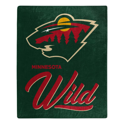 Minnesota Wild Blanket 50×60 Raschel Signature Design