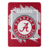 Alabama Crimson Tide Blanket 46×60 Micro Raschel Dimensional Design Rolled