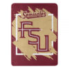 Florida State Seminoles Blanket 46×60 Micro Raschel Dimensional Design Rolled