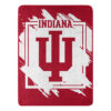 Indiana Hoosiers Blanket 46×60 Micro Raschel Dimensional Design Rolled