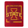 Iowa State Cyclones Blanket 46×60 Micro Raschel Dimensional Design Rolled