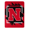 Nebraska Cornhuskers Blanket 46×60 Micro Raschel Dimensional Design Rolled