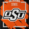 Oklahoma State Cowboys Blanket 46×60 Micro Raschel Dimensional Design Rolled