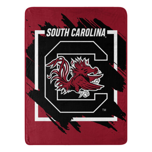 South Carolina Gamecocks Blanket 46×60 Micro Raschel Dimensional Design Rolled