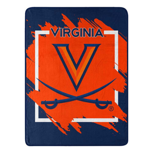 Virginia Cavaliers Blanket 46×60 Micro Raschel Dimensional Design Rolled