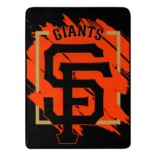 San Francisco Giants Blanket 46×60 Micro Raschel Dimensional Design Rolled