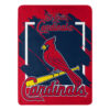 St. Louis Cardinals Blanket 46×60 Micro Raschel Dimensional Design Rolled