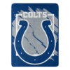 Indianapolis Colts Blanket 46×60 Micro Raschel Dimensional Design Rolled