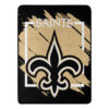 New Orleans Saints Blanket 46×60 Micro Raschel Dimensional Design Rolled