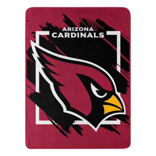 Arizona Cardinals Blanket 46×60 Micro Raschel Dimensional Design Rolled