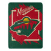 Minnesota Wild Blanket 46×60 Micro Raschel Dimensional Design Rolled Special Order