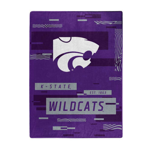 Kansas State Wildcats Blanket 60×80 Raschel Digitize Design