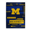 Michigan Wolverines Blanket 60×80 Raschel Digitize Design