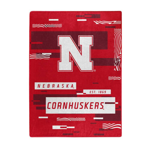 Nebraska Cornhuskers Blanket 60×80 Raschel Digitize Design