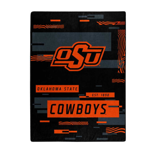 Oklahoma State Cowboys Blanket 60×80 Raschel Digitize Design