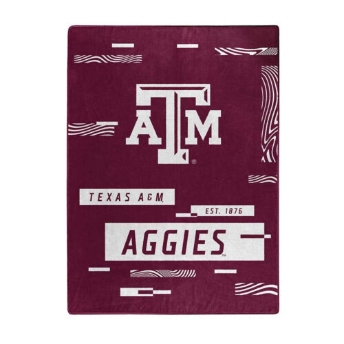 Texas A&M Aggies Blanket 60×80 Raschel Digitize Design