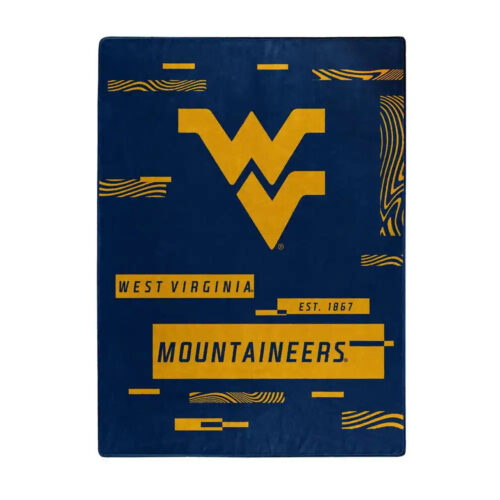 West Virginia Mountaineers Blanket 60×80 Raschel Digitize Design