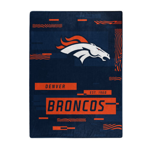 Denver Broncos Blanket 60×80 Raschel Digitize Design