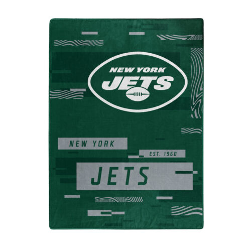 New York Jets Blanket 60×80 Raschel Digitize Design