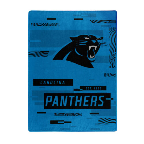 Carolina Panthers Blanket 60×80 Raschel Digitize Design