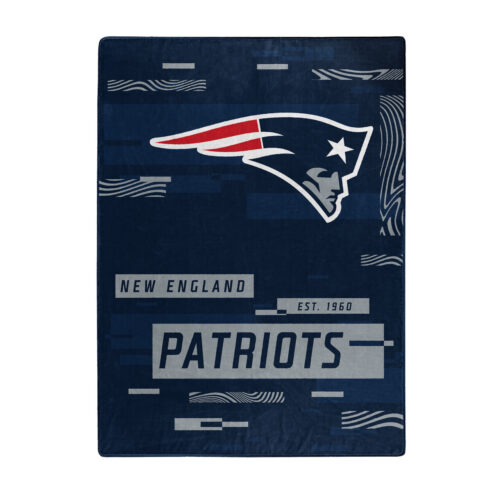 New England Patriots Blanket 60×80 Raschel Digitize Design