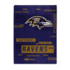 Baltimore Ravens Blanket 60×80 Raschel Digitize Design