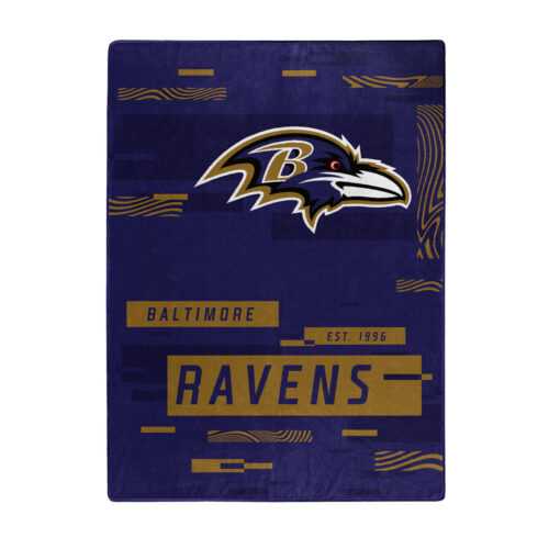 Baltimore Ravens Blanket 60×80 Raschel Digitize Design