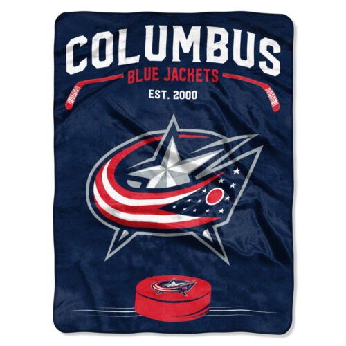 Columbus Blue Jackets Blanket 60×80 Raschel Digitize Design